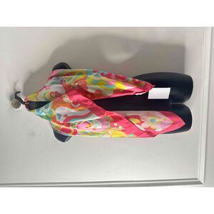 NWT Juicy Couture Scarf Womens Size One Size Multicolor Colorful Pattern 36” Sq.